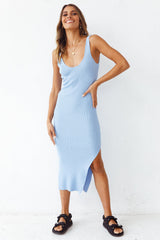 Glamour World Maxi Dress Blue