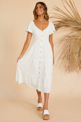 This Sweet Feeling Midi Dress White