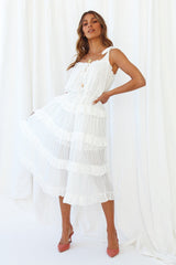 Message In A Bottle Midi Dress White