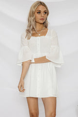 Flower Patch Dress White