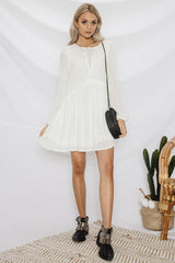 On With The Show Dress White