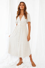 Last Sunset Maxi Dress Beige