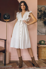 Eivissa Midi Dress White