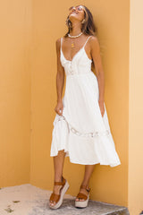 Merito Midi Dress White