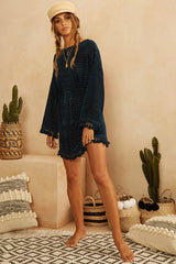 Long Distance Call Dress Teal