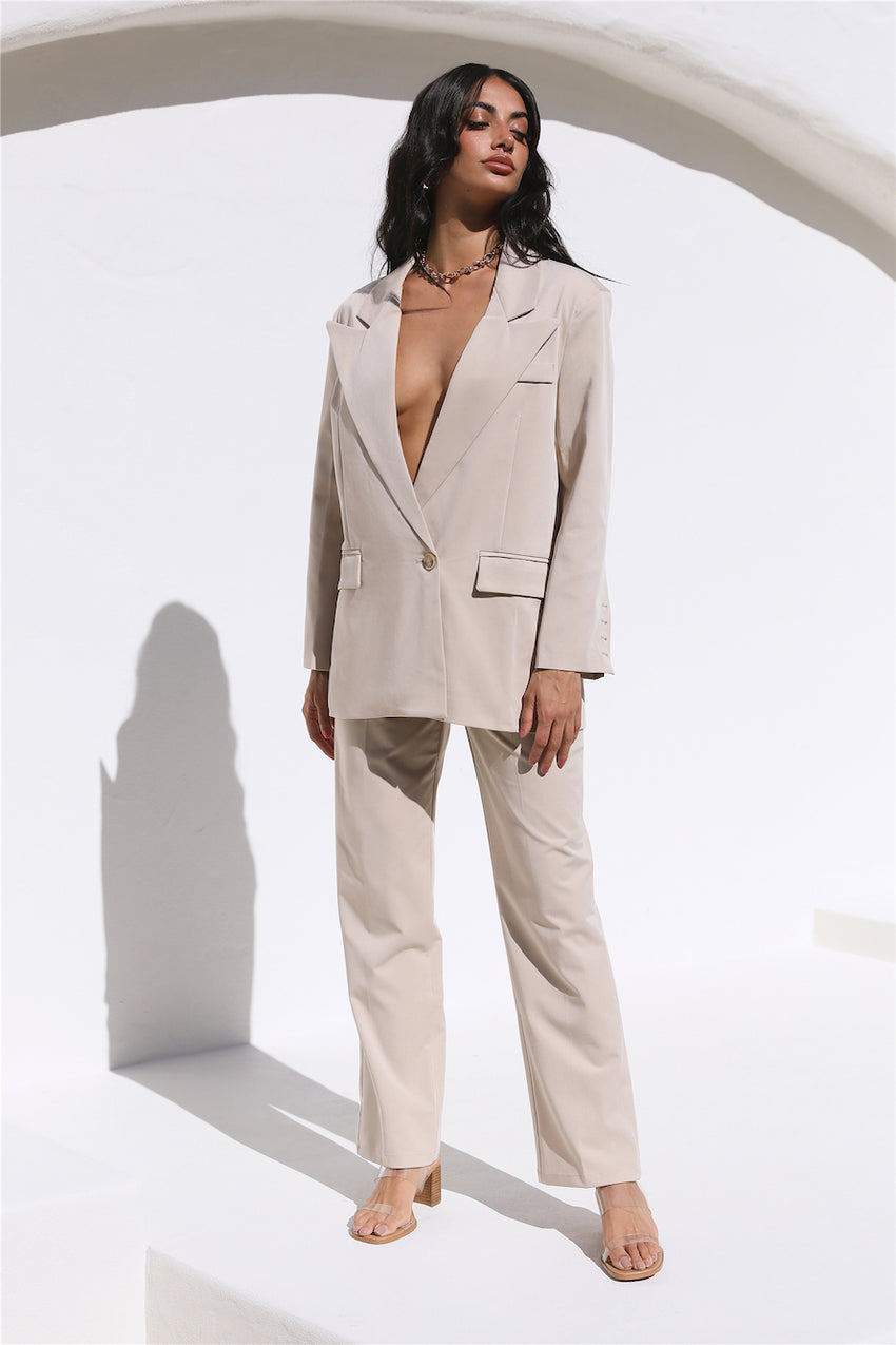 Twin Flame Pants Beige