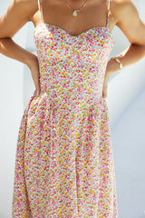 Petal Play Midi Dress Pink
