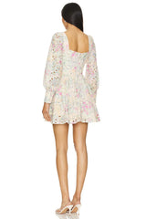 Lila Flounce Dress