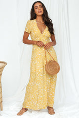 Seize The Day Maxi Dress Mustard