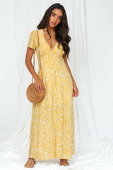 Seize The Day Maxi Dress Mustard