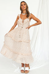 Beatrice Maxi Dress Beige