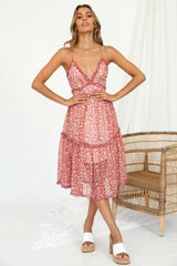 Hey Darling Midi Dress Rose