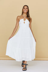 At First Light Maxi Dress White