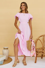 Different Notion Maxi Dress Pink