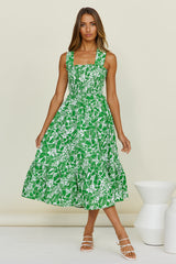 Evergreen Kiss Midi Dress