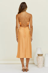 Anura Midi Dress Orange