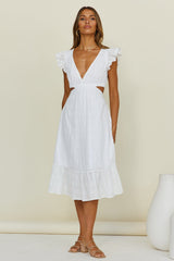 Dainty Dove Maxi Dress White