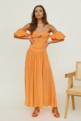 Clementine Maxi Dress Orange