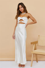 Elated Moments Maxi Dress Champagne