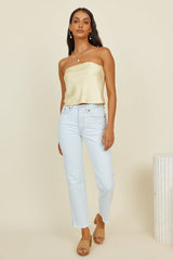Forever Ago Top Yellow