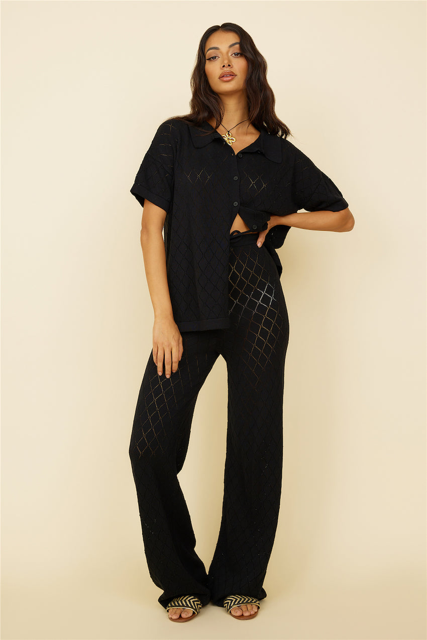 Angel Face Pants Black