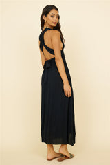 By The Ocean Midi Dress Black