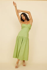 Azaleana Midi Dress Green