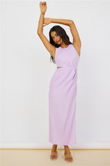 Tell The Truth Midi Dress Purple