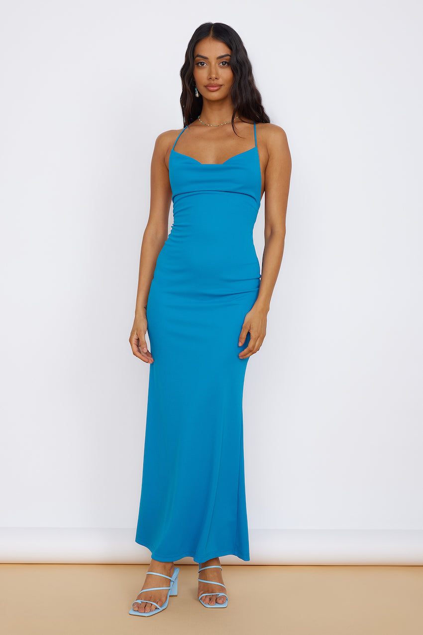 Infinite Blessings Maxi Dress Blue