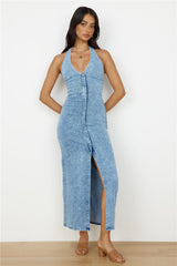 Till Dawn Maxi Dress Denim