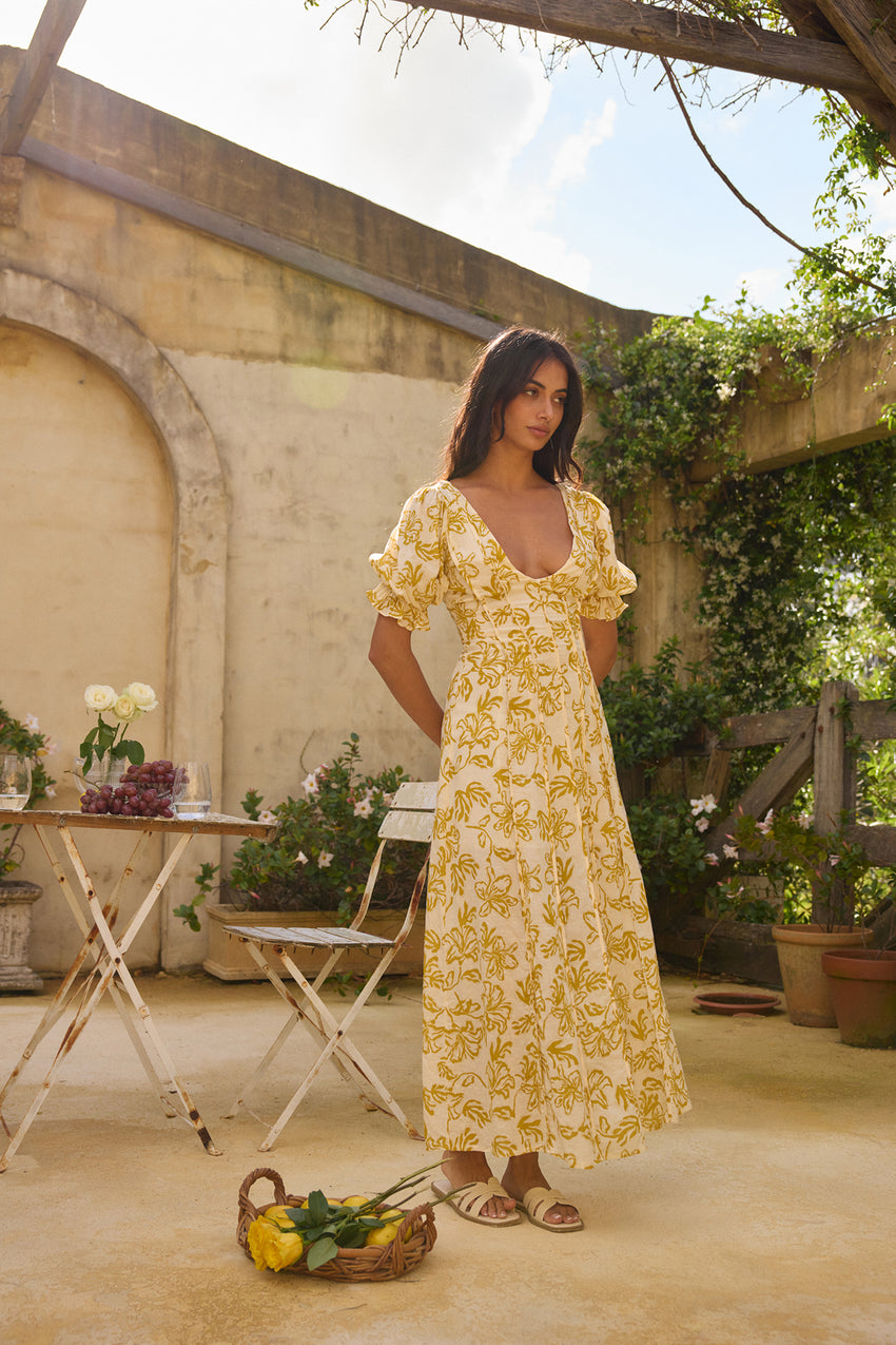 Golden Child Maxi Dress Yellow