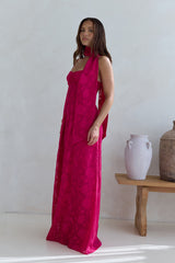 Flirt With Fire Maxi Dress Pink