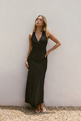Dancing Till Dark Maxi Dress Black
