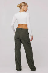 Sheveta Elsa Cargo Pant In Pine