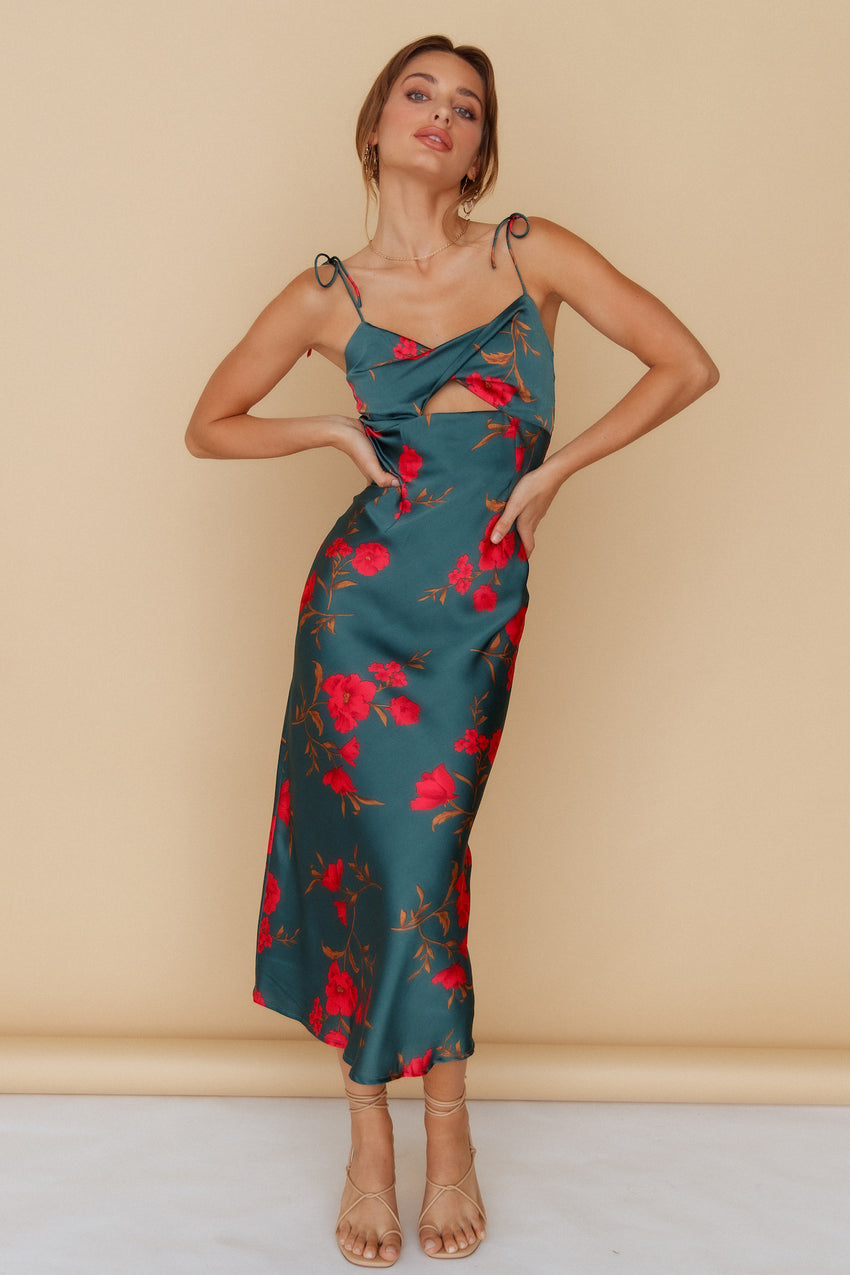 HELLO MOLLY Fool Me Once Midi Dress