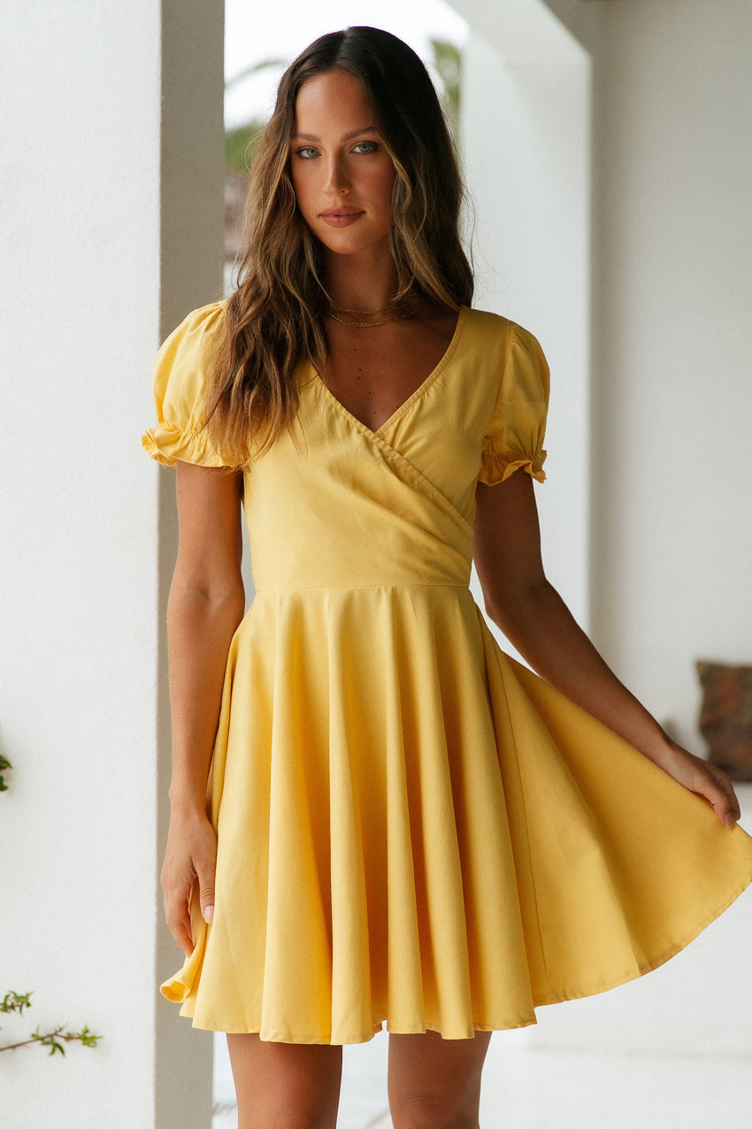 Waiting For The Sun Dress Yellow