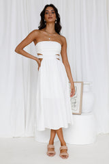 Left Of Field Maxi Dress White