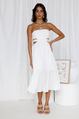 Left Of Field Maxi Dress White