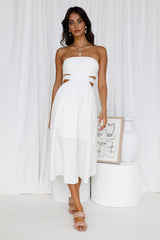 Left Of Field Maxi Dress White