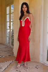 Tell Me Something Maxi Dress Red