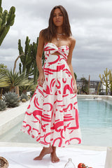 Carry A Tune Maxi Dress Red