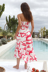 Carry A Tune Maxi Dress Red