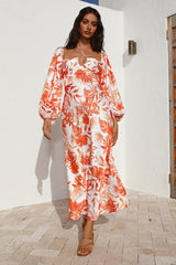 Rise Up Halter Maxi Dress Orange
