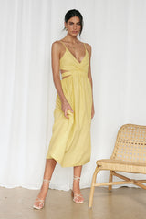 Bon Voyage Maxi Dress Yellow