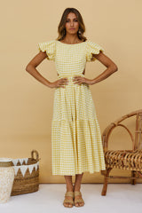 Night Is Over Maxi Dress Yellow