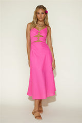 Cancel My Plans Maxi Dress Pink