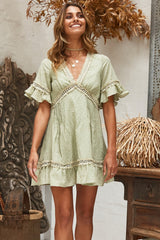 Lightning Bolt Dress Olive