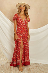 Something Real Maxi Dress Red