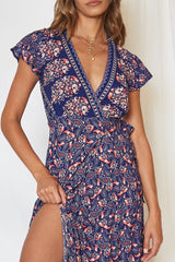 Dreaming Of You Midi Dress Navy