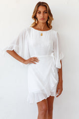 Moon Cycles Dress White